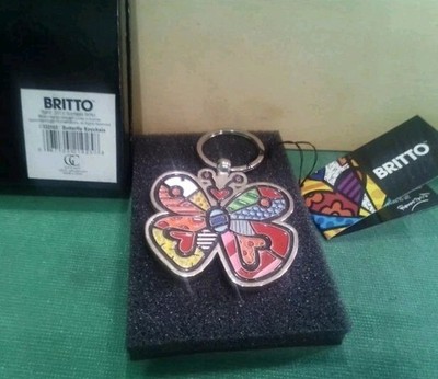 Romero Britto Schmetterling Schlüsselanhänger Giftcraft 