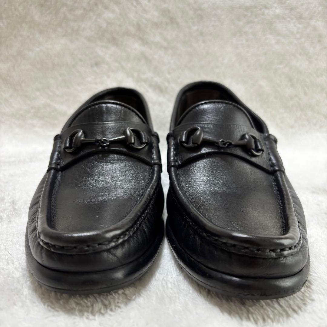 GUCCI Women's Loafers Horsebit Leather Black EU35/US5 120219c thumbnail 13