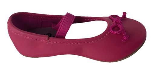New Girls Shoes Size 5 1/2 From Zoe Pink Wirh Slip On With Bows - Picture 3 of 14