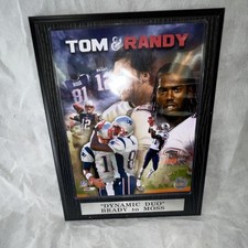 New England Patriots Brady Moss Dynamic Duo Plaque 12