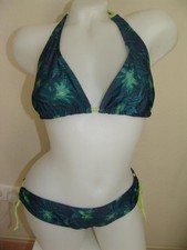 •●♥ body by Tchibo - Bikini Badeanzug - Gr. 40/42 - blau grün ♥●•!9
