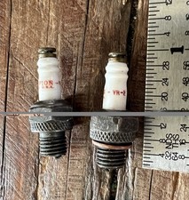 Lot of 2 Vintage Champion VR-2 Miniature Spark Plugs