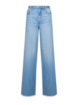 JOHN RICHMOND Wide Leg Jeans mit lebendigem Rand Straight Leg Fit