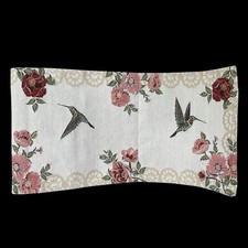 Collections etc Tapestry Table Runner Hummingbirds Florals 70 x 13