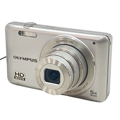 OLYMPUS VG-120 Silver Compact Digital Camera Tested Working Seller