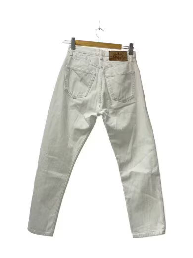 PRADA 2023AW 5-Pocket Jeans with Triangle Plaid/ Size 27/ Cotton/ White/ GEP351 thumbnail 2