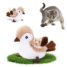 Cat Toys Flapping Bird No Flying   Rechargeable Touch-Activated Interactive T...