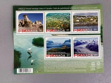 ERROR Canada 2015 UNESCO World Heritage Sites Dinosaur Park Souvenir Sheet MNH