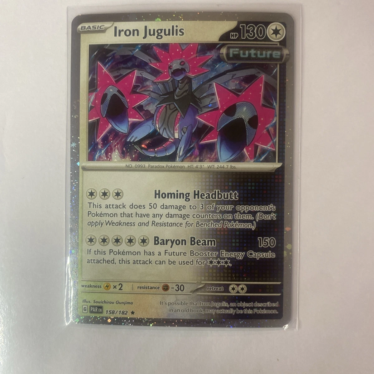 PoKéMoN Iron Moth – Iron Bundle – Iron Jugulis – Paradox Rift – Future Pokemon – 3 Karten – 028/182-158/182