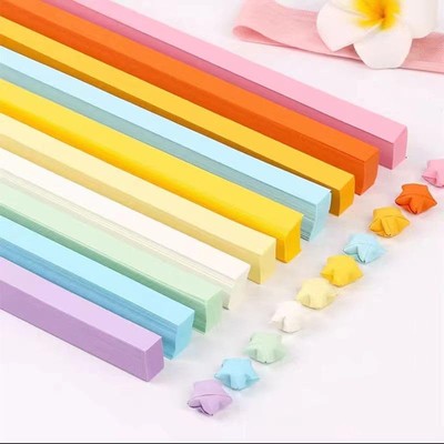 1080 Sheets Star Origami Paper 10 Assortment Color 8.7x0.4 IN, 10 colors 