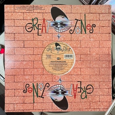 NIGHTCRAWLERS Push The Feeling On 12  OG Single House Dance Great Jones 1992 VG+