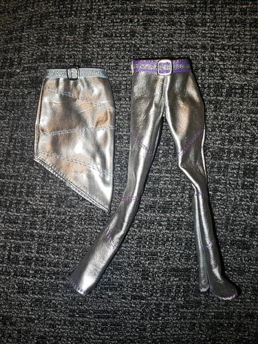 Barbie Doll Vintage Jam N Glam Metallic Skirt And Pants Set Of 2