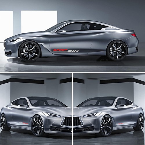 2x Silver Car Door Side Sport Racing Sticker Reflective Decals Decor Accessories - Foto 5 di 7