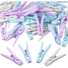 Clothes Pegs for Washing Line Strong Plastic x48 Airer Dryer Heavy Duty Laundry
