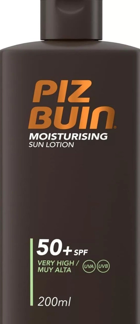 Piz Buin Moisturising Sun Lotion SPF50+, 200ml