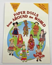 NEW Create Your Own Paper Dolls From Around the World Book 300 Reusable Stickers