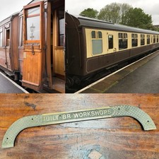 Vintage Large Solid Bronze British Rail Carriage Tread Plate c.1950’s