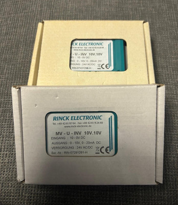 RINCK ELECTRONIC MV-U-INV 10V/10V Signalwandler Umformer 0 20 mA/0 10 V