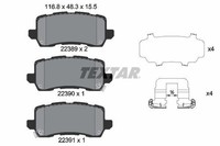 1 X Bremsbelagsatz BremsbeläGe Textar 2238901 FüR