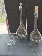 3 Volumetric Flasks 2000ml And 2x 1000ml Grade A