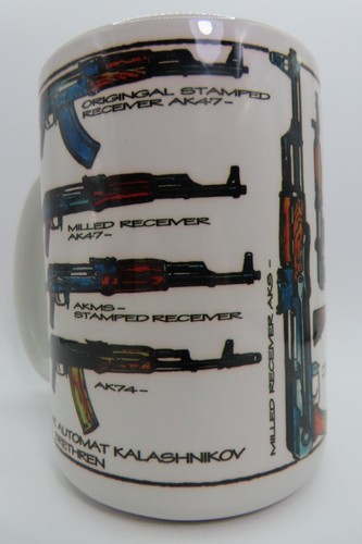 CUPPA AK-47 The Automat Kalashnkov And It's Brethren 15oz Ceramic Coffee Cup Mug - Picture 8 of 23