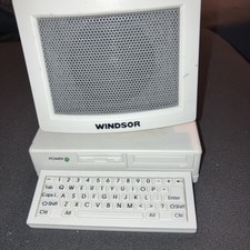 Vtg Windsor Computer Shaped Radio Model 2600 AM-FM No Pwr Cord AA Only Tested 
