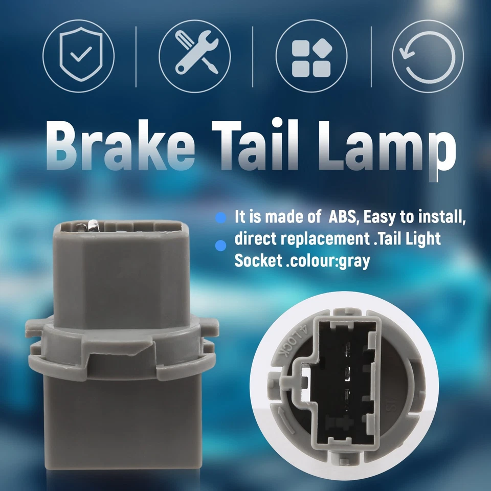 2X Brake Tail Lamp Rear Light Socket Holder for   T20W W 33515-S50-003 P1M59996 - Image 4 of 4