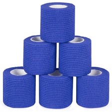 Self Adhesive Bandage Wrap 2 in Elastic Cohesive Bandage Sports Tape Blue