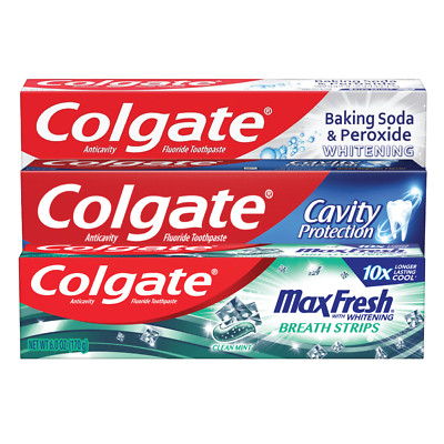 Colgate Variety Mint Flavored Fluoride Toothpaste | 6-8oz | Mix & Match
