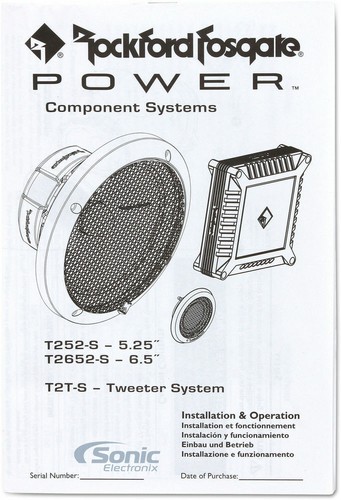 Rockford Fosgate T2T-S T2 Power Series 150W 1" Aluminum Tweeter Kit - Picture 8 of 9
