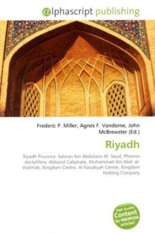 Frederic P. Miller (u. A.) | Riyadh | Taschenbuch | Englisch | Ean