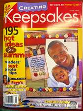 Creating Keepsakes Magazine - June 2004 - Vintage  NLA - NEW 