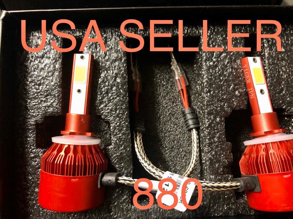 880 881 LED Headlight Conversion Kit HID 5000k 5k White Car Light Bulbs