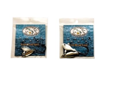 Fish Head Spin Underspin Jig Bladed Swimbait Jig Head 1/4oz  & 3/8oz - NEW!