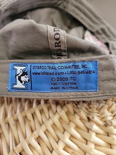 Iditarod Dog Sled Race Cap 2010 Alaska Volunteer Hat Khaki Tan Embroidered GC - Picture 7 of 8