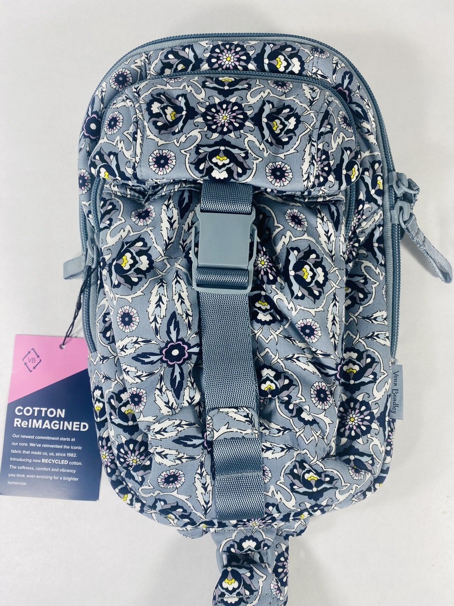 Vera Bradley Cotton Utility Sling Backpack Plaza Tile NEW | eBay
