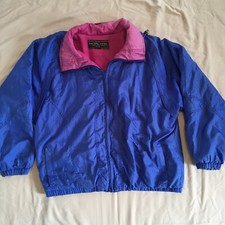 90's Pacific Trail Vintage Windbreaker Sz L Women's Blue and Purple