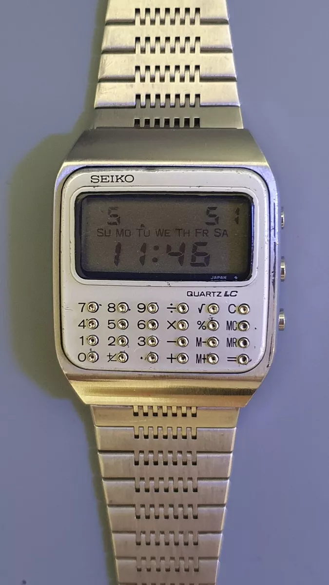 VINTAGE SEIKO - STAINLESS STEEL CALCULATOR WATCH 70S | eBay