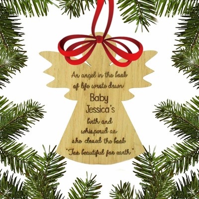 angel baby christmas bauble