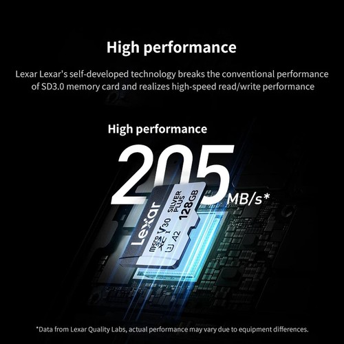 Carte mémoire Lexar silver plus Micro SDXC - Capacité 1TB Vitesse Rapide - Photo 4 sur 17