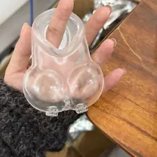 Silicone Soft Ball Stretcher Male Chastity Cage Delay Ring Scrotum Sleeve BDSM