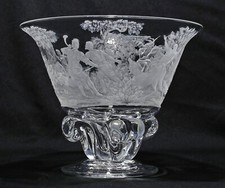 Signed Steuben Museum Quality, Hand-Engraved Highly Detailed Magnificent
