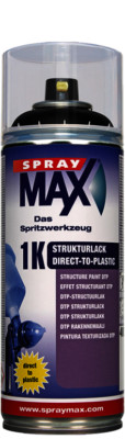 SprayMax 1K DTP Strukturlack fein schwarz (400ml)