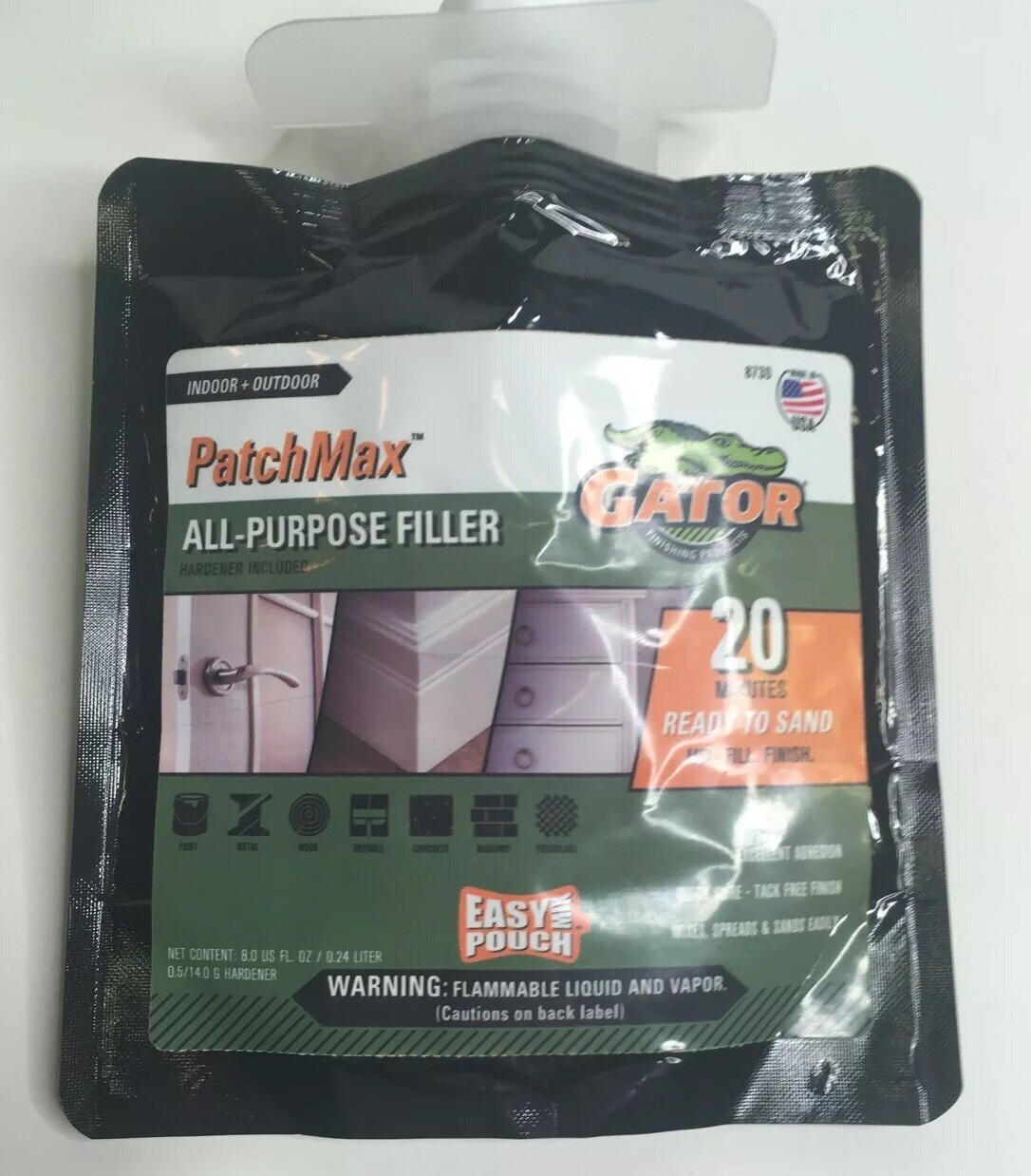 Patch Fill PATCHMAX all-purpose filler gator finishing products 8 fl oz Patch ...