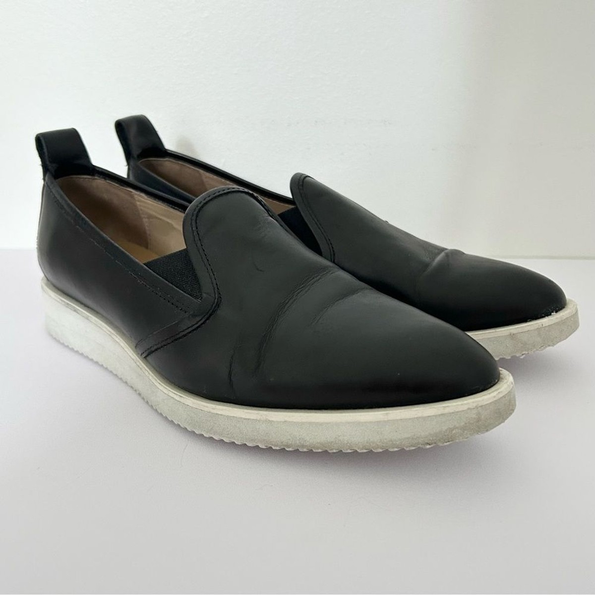 Everlane The Leather Street Shoe in Black size Oxford Loafers