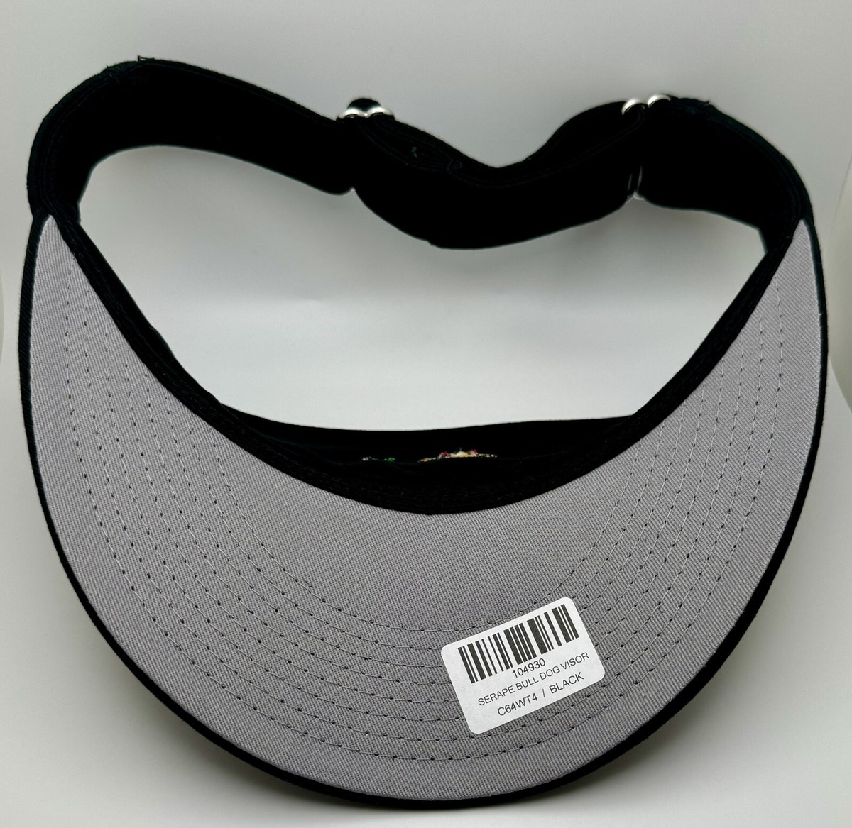 Casquette visière noir en paille Reference : 3784 | Chapellerie Traclet