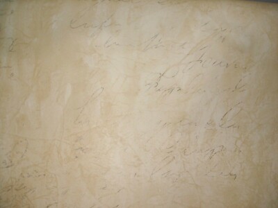 5 DBBL ROLLS VILLAGE VINYL PREPASTED WALLPAPER DISTRESSED CHARCOAL GRAY WRITING