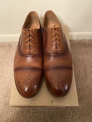 Clarks Oliver Limit Tan Leather Mens 9M