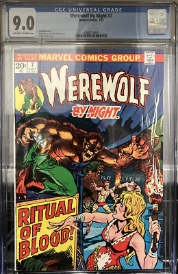 WEREWOLF by NIGHT #7 CGC 9.0 (Marvel 1973) 