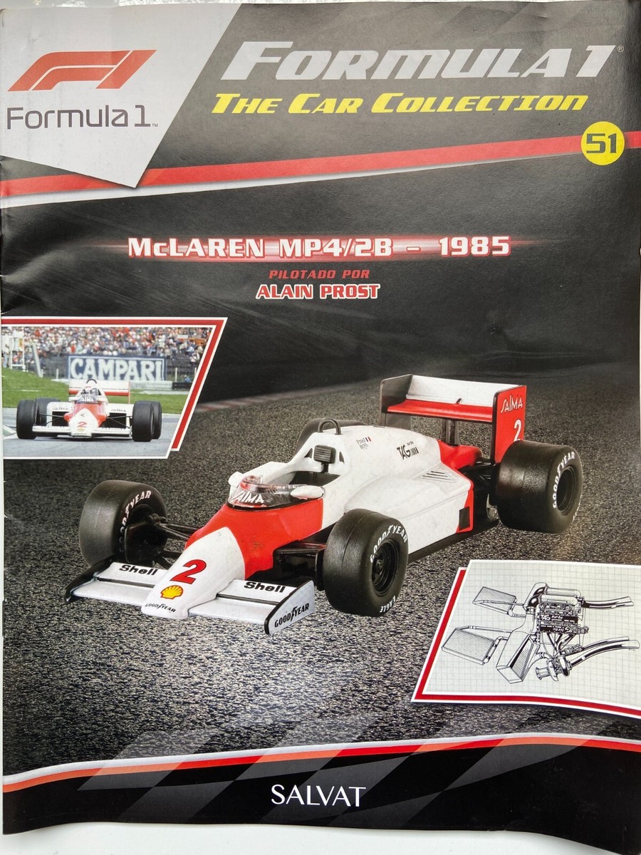 ALAIN PROST MCLAREN MP4/2B 1985 (SCALE 1:43) FORMULA 1 CAR